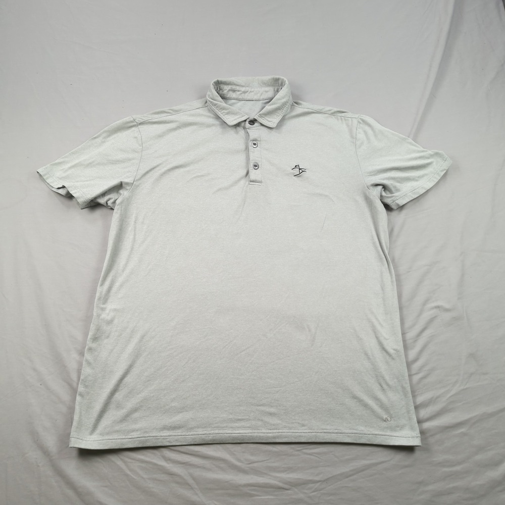 Anderson Ord Shirt Mens Large Gray Performance Stretch Logo Casual